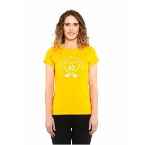 Horsefeathers ARROW LOVE CITRUS dámské triko s krátkým rukávem - žlutá