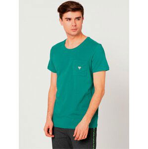 Pánské tričko U94M04JR04Q-C793 zelená - Guess zelená