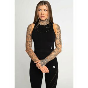 Tílka Gym Glamour Top Asymetrický Black