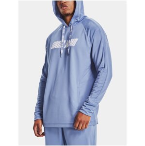 Mikina Under Armour BASELINE P/O HOODY - Modrá