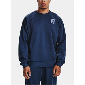 Mikina Under Armour UA RECOVER LS CREW - Tmavě modrá