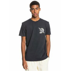 Quiksilver SUMMER SKULL black pánské triko s krátkým rukávem - černá