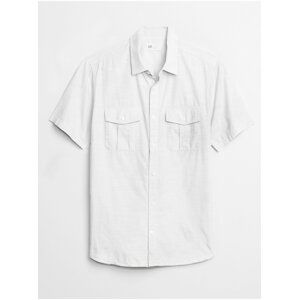 Bílá pánská košile short sleeve utility shirt