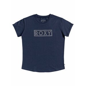 Roxy EPIC AFTERNOON WORD MOOD INDIGO dámské triko s krátkým rukávem - modrá