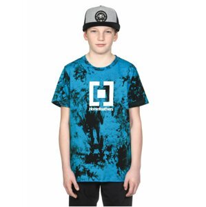 Horsefeathers BASE BLUE TIE DYE dětské triko s krátkým rukávem