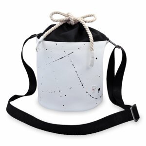 Xiss bílá crossbody kabelka Mini White Splash