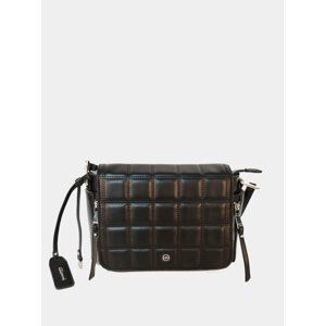 Černá prošívaná crossbody kabelka Gionni