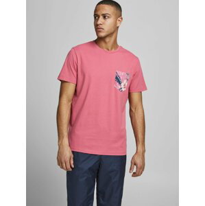 Růžové tričko s kapsou Jack & Jones Pock
