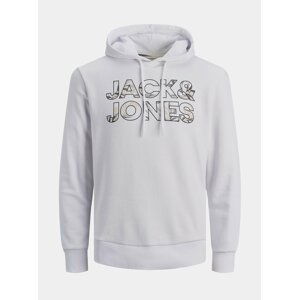 Bílá mikina s potiskem Jack & Jones Fleur