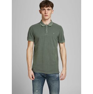 Zelené polo tričko Jack & Jones Washed