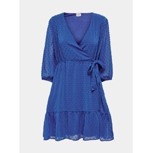 Modré vzorované zavinovací šaty Jacqueline de Yong Emilia