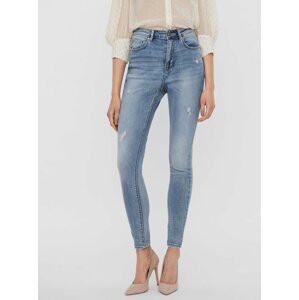 Světle modré skinny fit džíny VERO MODA Sophia