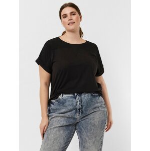 Černá halenka VERO MODA CURVE Ellen