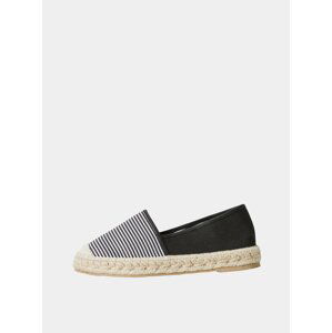 Černé pruhované espadrilky VERO MODA Mira