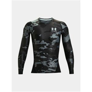 Tričko Under Armour HG IsoChill Comp Print LS - černá