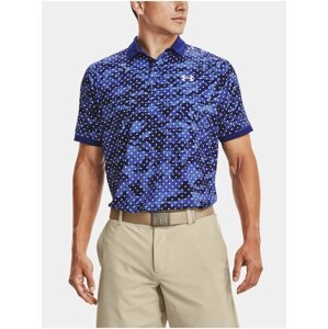 Tričko Under Armour UA Iso-Chill Penta Dot Polo - modrá