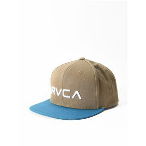 RVCA TWILL OLIVE TEAL kšiltovka s rovným kšiltem