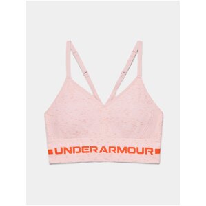 Podprsenka Under Armour UA Seamless Low Long Htr Bra - růžová