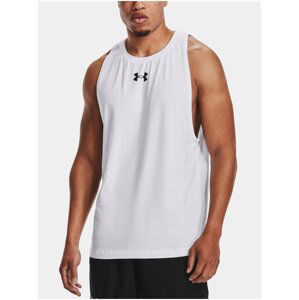 Tílko Under Armour BASELINE COTTON TANK - bílá