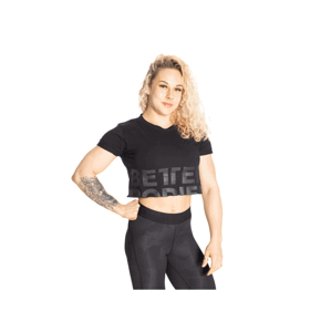 Tričko Better Bodies Astoria Cropped Tee Black