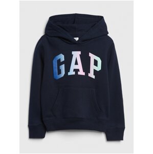 Modrá holčičí dětská mikina GAP Logo hoodie