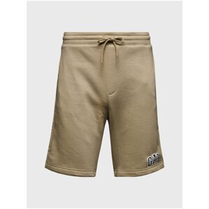 Béžové pánské kraťasy GAP Logo new arch shorts