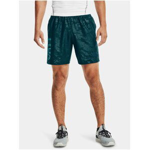 Kraťasy Under Armour Woven Emboss Shorts - modrá