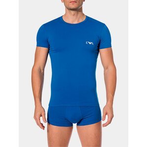 Pánské tričko 2pcs 111670 9P715 14210 bílomodrá - Emporio Armani bílá/modrá