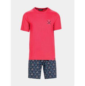 Pánské pyžamo 13692 - Vamp červená vzor