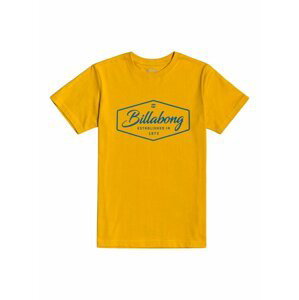 Billabong TRADEMARK MUSTARD dětské triko s krátkým rukávem - žlutá