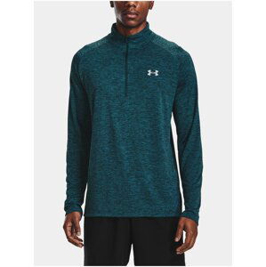 Tričko Under Armour UA Tech 2.0 1/2 Zip - modrá