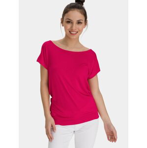 Růžové dámské dlouhé tričko SAM 73