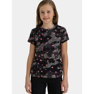 Černé holčičí vzorované tričko SAM 73