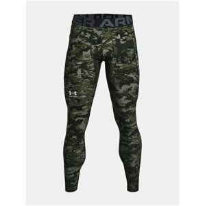 Legíny Under Armour HG Armour Camo Lgs - zelená