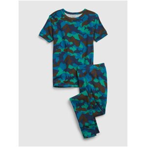 Barevné klučičí dětské pyžamo organic cotton shark camo print pj set