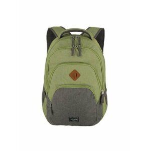 Zelený batoh Travelite Basics Backpack Melange Green/grey