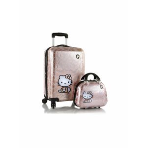 Dětský kufr Heys Kids Hello Kitty Metallic - sada 2 ks