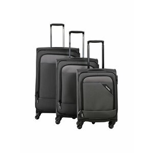 Sada cestovních kufrů Travelite Derby 4w S,M,L Anthracite – sada 3 kufrů