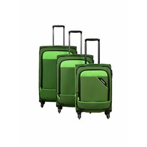 Sada cestovních kufrů Travelite Derby 4w S,M,L Green – sada 3 kufrů