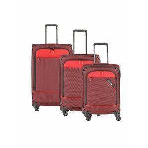 Sada cestovních kufrů Travelite Derby 4w S,M,L Red – sada 3 kufrů