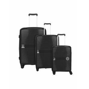 Sada cestovních kufrů Travelite Ceris S,M,L Black – sada 3 kufrů