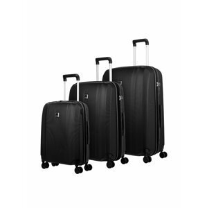 Sada cestovních kufrů Titan Xenon 4w S USB,M,L Black