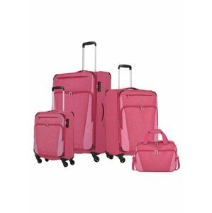 Sada cestovních kufrů Travelite Jakku 4w S,M,L + BB Red