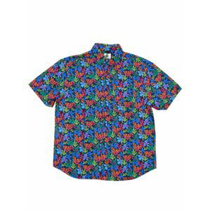 Element GLASTONBURY PINK GARDEN košile pro muže krátký rukáv - barevné