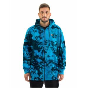 Horsefeathers JOSHUA BLUE TIE DYE pánská mikiny na zip - černá