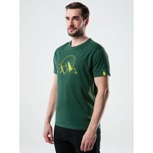 Zelené pánské tričko s potiskem LOAP