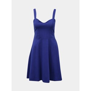 Modré šaty na ramínka Pieces Ang