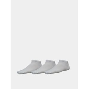 Sada tří párů bílých kotníkových ponožek SAM 73