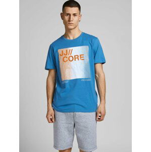 Modré tričko s potiskem Jack & Jones Raz