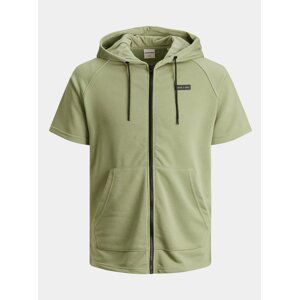 Khaki mikina s potiskem na zádech Jack & Jones Charming